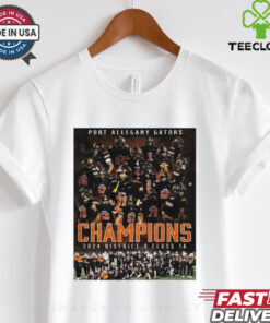 Official Poster Port Allegany Gators Football 2024 District 9 Class 1A Football Champions t shirt