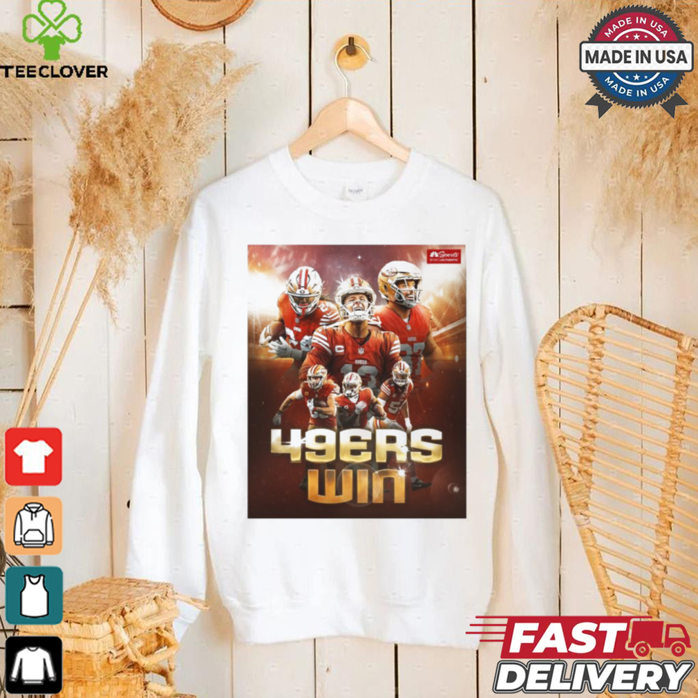 Official Poster San Francisco 49ers Monday night Win to start the season NFL 2024 t shirt Official Poster San Francisco 49ers Monday night Win to start the season NFL 2024 t shirt