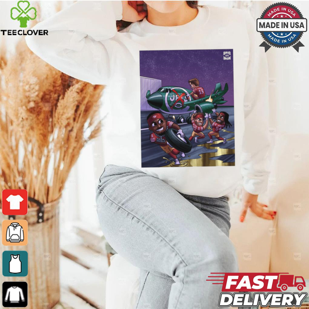 Official Poster San Francisco 49ers dismantle the New York Jets NFL 2024 t shirt Official Poster San Francisco 49ers dismantle the New York Jets NFL 2024 t shirt