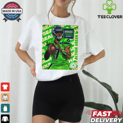 Official Poster Seattle Seahawks Vs Green Bay Packers Sunday Night Football December 15 2024 Washington’s Lottery t shirt