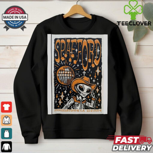 Official Poster Spafford Pappy And Harriet’s Pioneertown Palace Pioneertown, CA Nov 2 2024 Tour t shirt
