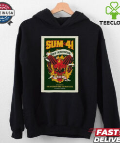 Official Poster Sum 41 Sept 28 2024 H E B Center Cedar Park TX t shirt