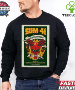 Official Poster Sum 41 Sept 28 2024 H E B Center Cedar Park TX t hoodie, sweater, longsleeve, shirt v-neck, t-shirt