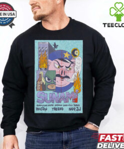 Official Poster Sunami At The End In Houston, TX On Nov 2 2024 t shirt