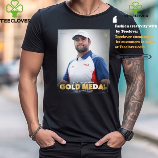 Official Poster Team USA Golf Scottie Scheffler Gold Medal Olympic Games 2024 t hoodie, sweater, longsleeve, shirt v-neck, t-shirt