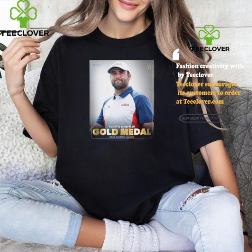 Official Poster Team USA Golf Scottie Scheffler Gold Medal Olympic Games 2024 t hoodie, sweater, longsleeve, shirt v-neck, t-shirt