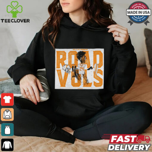 Official Poster Tennessee Vols Vs Oklahoma Sooners Road Vols Chad Fields t shirt