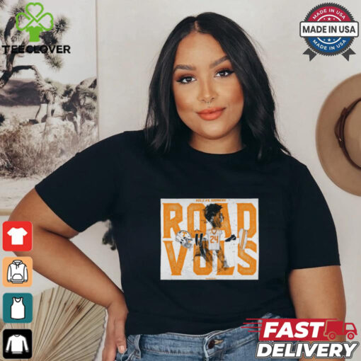 Official Poster Tennessee Vols Vs Oklahoma Sooners Road Vols Chad Fields t shirt