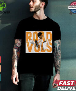 Official Poster Tennessee Vols Vs Oklahoma Sooners Road Vols Chad Fields t shirt