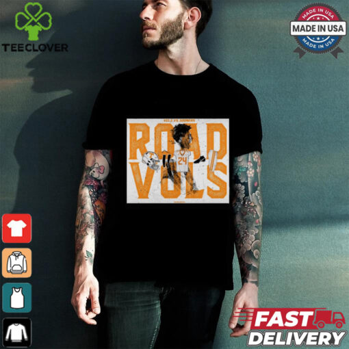 Official Poster Tennessee Vols Vs Oklahoma Sooners Road Vols Chad Fields t shirt