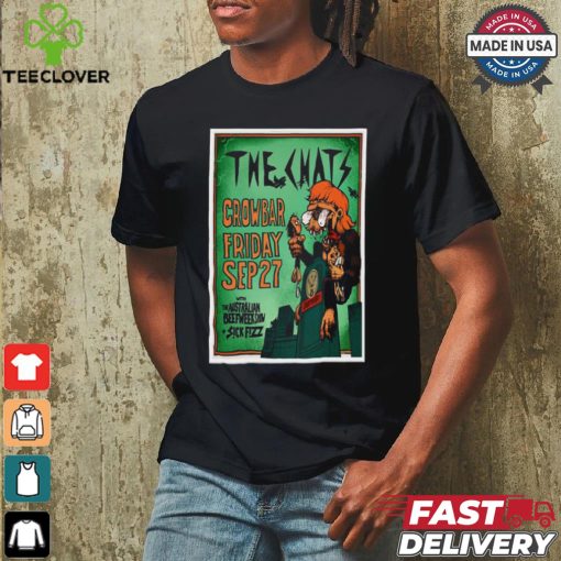 Official Poster The Chats Sep 27 2024 Crowbar Sydney Australia t shirt