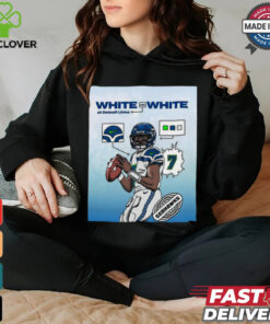Official Poster The Monday Night Football Seattle Seahawks White On White At Detroit Lions t shirt