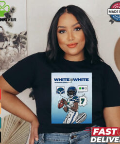 Official Poster The Monday Night Football Seattle Seahawks White On White At Detroit Lions t shirt