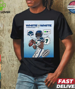 Official Poster The Monday Night Football Seattle Seahawks White On White At Detroit Lions t shirt