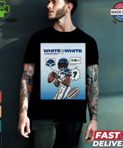 Official Poster The Monday Night Football Seattle Seahawks White On White At Detroit Lions t shirt