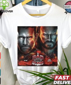 Official Poster WWE Bad Blood SummerSlam 2024 CM Punk vs Drew McIntyre t shirt