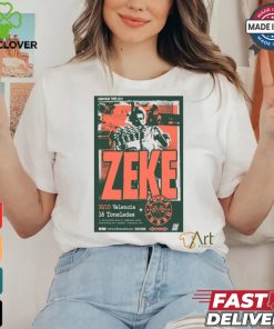 Official Poster Zeke Band Oct 30 2024 16 TONELADAS ROCK CLUB In València Spain t shirt