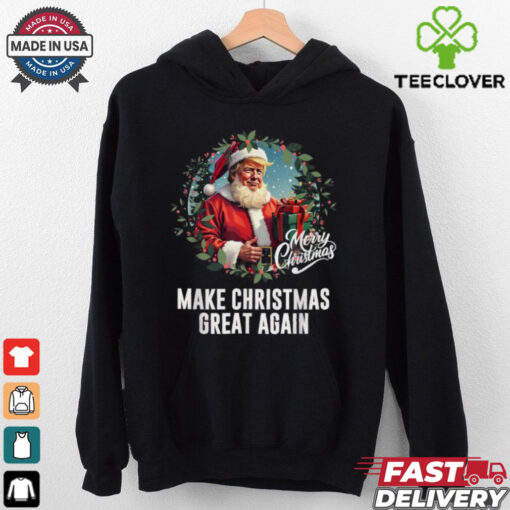 Official President Donald Trump make Christmas great again santa T shirt