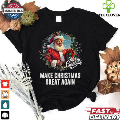 Official President Donald Trump make Christmas great again santa T shirt