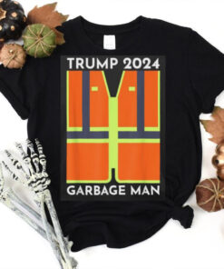 Official President Trump 2024 garbage truck man funny garbage truck Patriots support T shirt