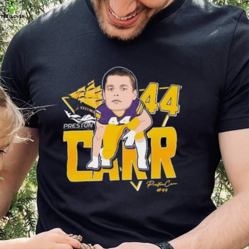 Official Preston Carr #44 East Carolina Pirates Signature shirt
