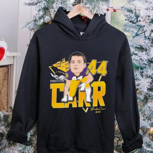 Official Preston Carr #44 East Carolina Pirates Signature shirt