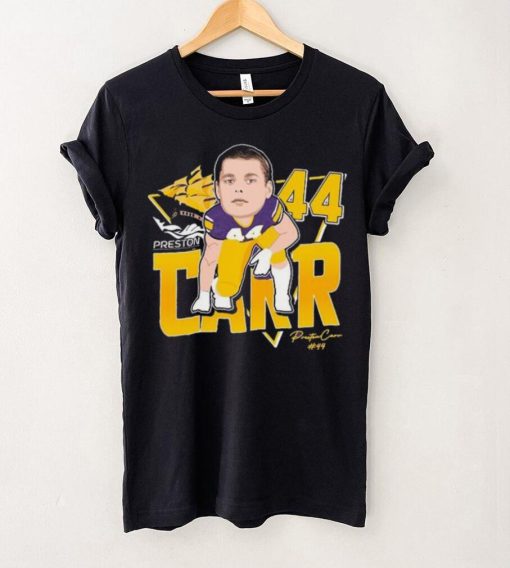 Official Preston Carr #44 East Carolina Pirates Signature shirt