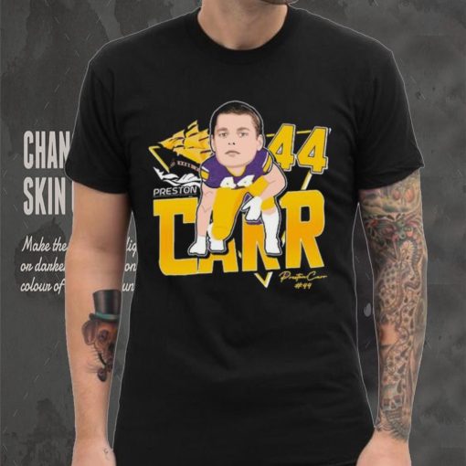 Official Preston Carr #44 East Carolina Pirates Signature shirt