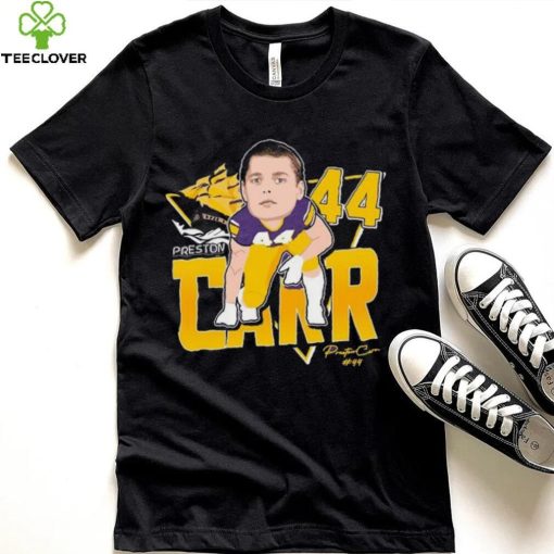 Official Preston Carr #44 East Carolina Pirates Signature shirt
