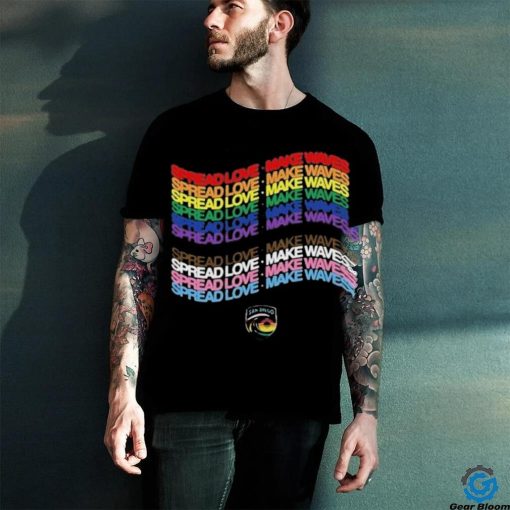 Official Pride San Diego Wave FC Spread Love Make Waves Shirt