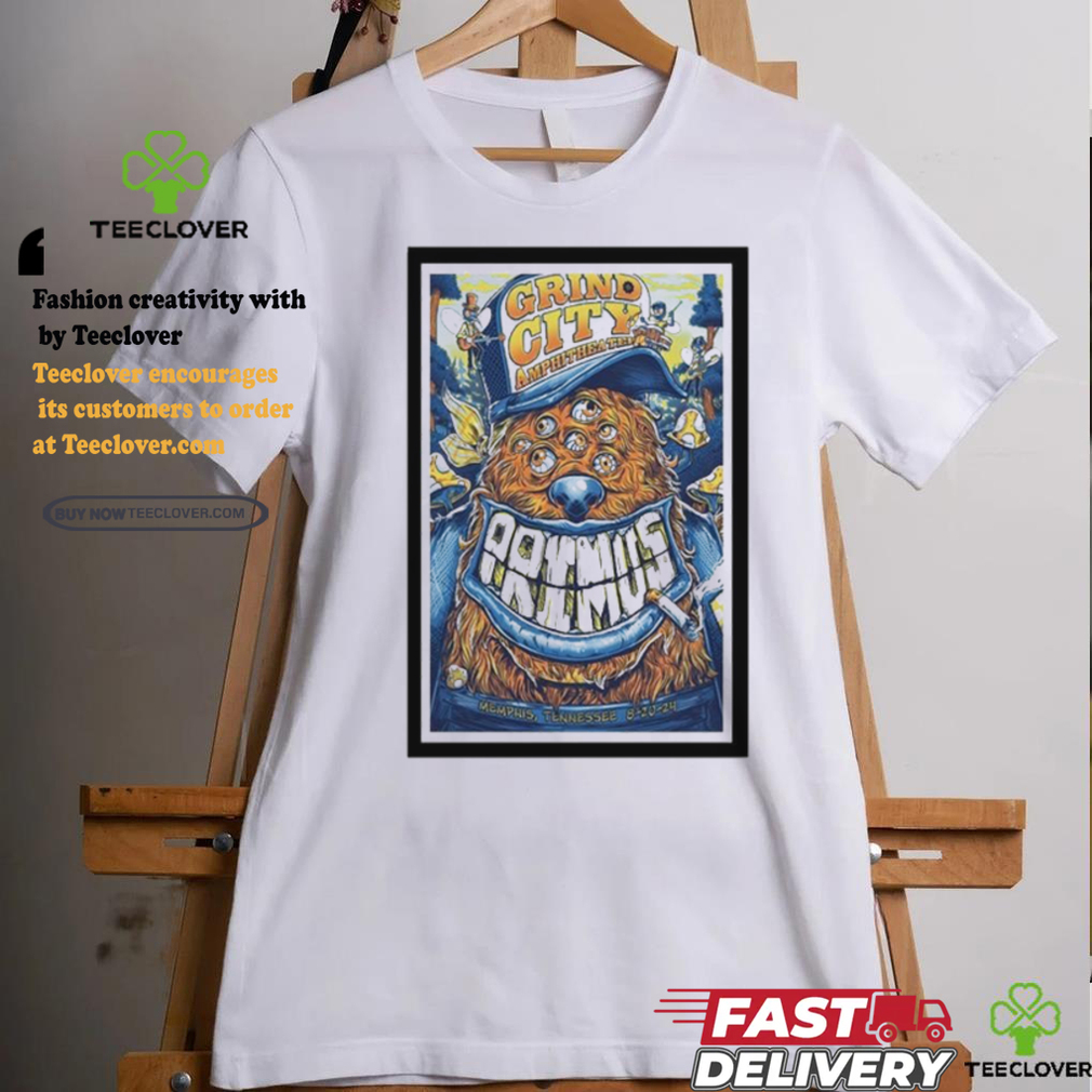 Official Primus Grind City Amphitheater Memphis TN August 20 2024 Poster T Shirt Official Primus Grind City Amphitheater Memphis TN August 20 2024 Poster T Shirt