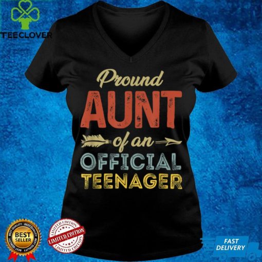 Official Proud Aunt of Official Teenager 13th Birthday 13 Years Old Sweater Shirt
