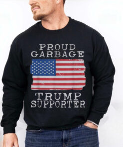 Official Proud garbage truck Trump supporter pro T shirt