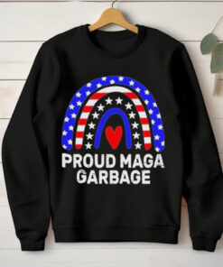 Official Proud maga garbage truck Trump supporter rainbow usa flag T shirt