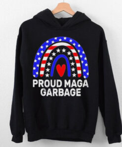 Official Proud maga garbage truck Trump supporter rainbow usa flag T shirt