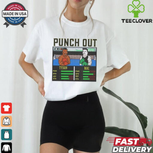 Official Punch Out Boxing Mike Tyson Vs Mac Shirt