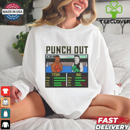 Official Punch Out Boxing Mike Tyson Vs Mac Shirt