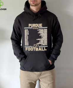 Official Purdue Boilermakers Champion 2024 Football Schedule Shirt