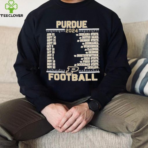 Official Purdue Boilermakers Champion 2024 Football Schedule Shirt