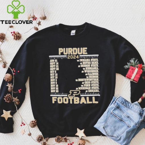 Official Purdue Boilermakers Champion 2024 Football Schedule Shirt