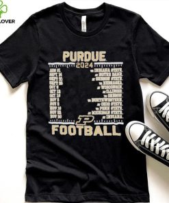 Official Purdue Boilermakers Champion 2024 Football Schedule Shirt