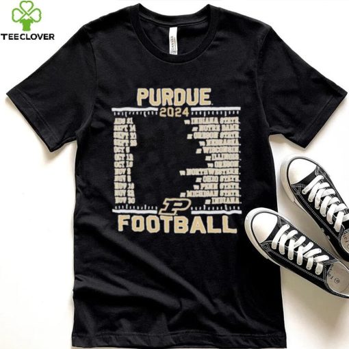 Official Purdue Boilermakers Champion 2024 Football Schedule Shirt