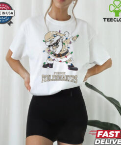 Official Purdue Boilermakers Dabbing Santa Claus Ugly Christmas Light shirt