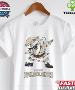 Official Purdue Boilermakers Dabbing Santa Claus Ugly Christmas Light shirt