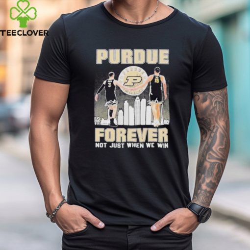 Official Purdue boilermakers braden smith and zach edey forever not just when we win signatures T hoodie, sweater, longsleeve, shirt v-neck, t-shirt