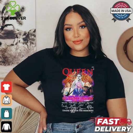 Official Queen 55th Anniversary 1970 – 2025 Thank You For The Memories T Shirt