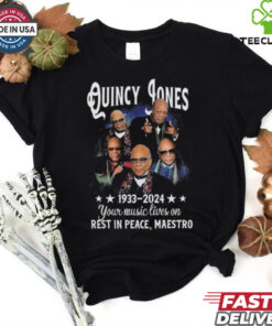 Official Quincy Jones 1933 2024 Your Music Lives On Rest In Peace, Maestro Shirt