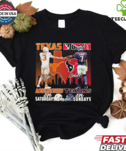 Official Quinn Ewers Texas Longhorns On Saturdays X CJ Stroud Houston Texans On Sundays Shirt