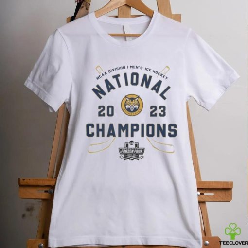 Official Quinnipiac Bobcats Ice Hockey 2023 National Champions T Shirt