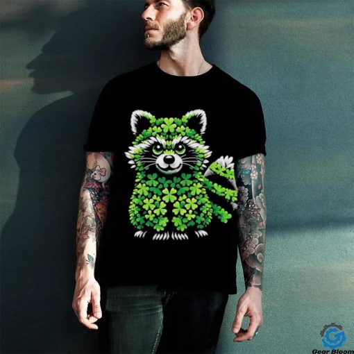Official Raccoon Shamrocks St Patricks Day Raccoon T Shirt